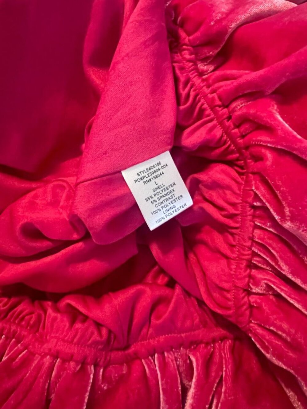NWT LENA Pink Wonderland Velvet Bubble Mini Dress | Coquette Barbiecore Party - Picture 7 of 7